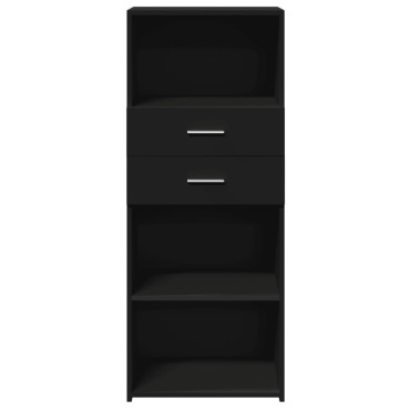 vidaXL Ντουλάπι Μαύρο 50x42,5x124cm από Επεξεργασμένο Ξύλο 1 τεμ.