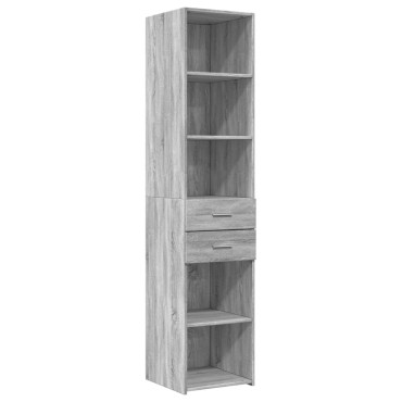 vidaXL Ντουλάπι Γκρι Sonoma 40x42,5x185cm από Επεξεργασμένο Ξύλο 1 τεμ.