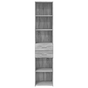 vidaXL Ντουλάπι Γκρι Sonoma 40x42,5x185cm από Επεξεργασμένο Ξύλο 1 τεμ.