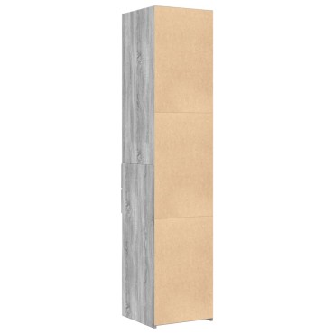 vidaXL Ντουλάπι Γκρι Sonoma 40x42,5x185cm από Επεξεργασμένο Ξύλο 1 τεμ.