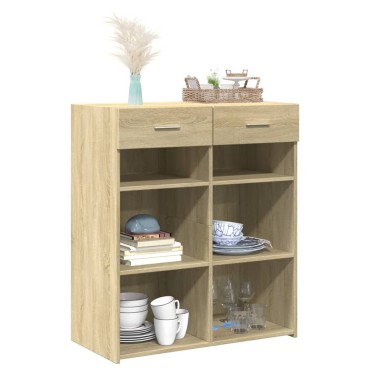 vidaXL Ντουλάπι Sonoma Δρυς 80x42,5x93cm από Επεξεργασμένο Ξύλο 1 τεμ.