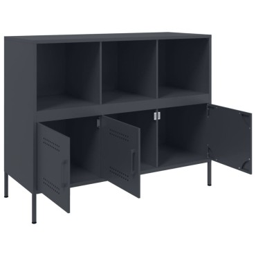 vidaXL Ντουλάπι Ανθρακί 100,5x39x79cm από Χάλυβα 1 τεμ.