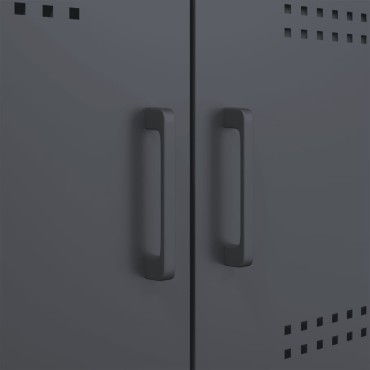 vidaXL Ντουλάπι Ανθρακί 100,5x39x79cm από Χάλυβα 1 τεμ.
