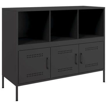 vidaXL Ντουλάπι Μαύρο 100,5x39x79cm από Χάλυβα 1 τεμ.