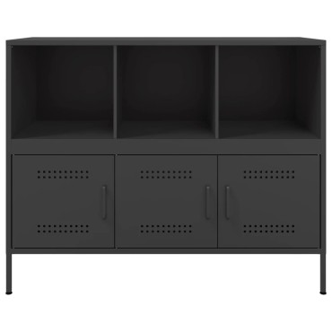 vidaXL Ντουλάπι Μαύρο 100,5x39x79cm από Χάλυβα 1 τεμ.