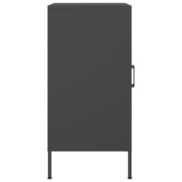 vidaXL Ντουλάπι Μαύρο 36x39x79cm από Χάλυβα 1 τεμ.