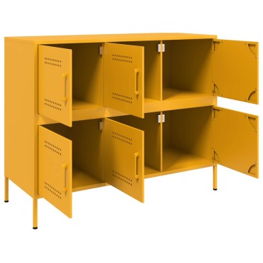 vidaXL Ντουλάπι Μουσταρδί 100,5x39x79cm από Ατσάλι 1 τεμ.