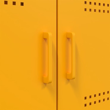 vidaXL Ντουλάπι Μουσταρδί 100,5x39x79cm από Ατσάλι 1 τεμ.