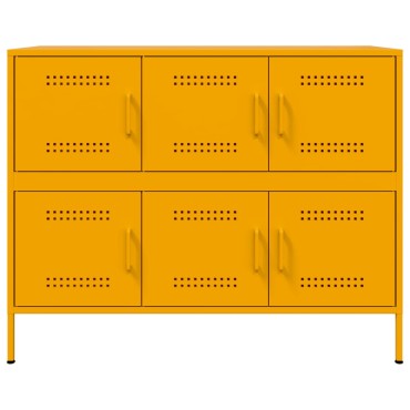 vidaXL Ντουλάπι Μουσταρδί 100,5x39x79cm από Ατσάλι 1 τεμ.