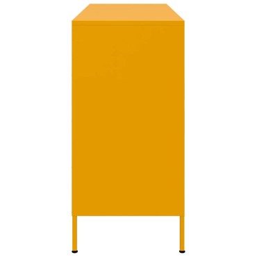 vidaXL Ντουλάπι Μουσταρδί 100,5x39x79cm από Ατσάλι 1 τεμ.