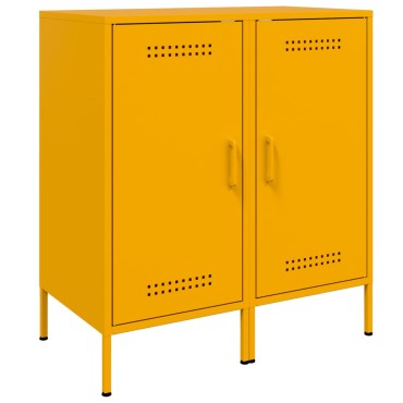 vidaXL Ντουλάπια 2 τεμ. Μουσταρδί 36x39x79cm από Χάλυβα