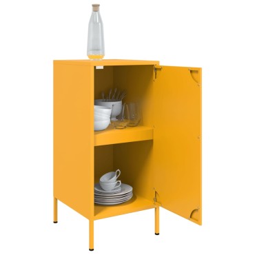 vidaXL Ντουλάπια 2 τεμ. Μουσταρδί 36x39x79cm από Χάλυβα