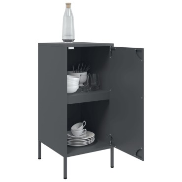 vidaXL Ντουλάπι Ανθρακί 36x39x79cm από Χάλυβα 1 τεμ.