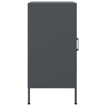 vidaXL Ντουλάπι Ανθρακί 36x39x79cm από Χάλυβα 1 τεμ.