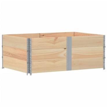 vidaXL Κολάρα Παλέτας 3 τεμ. 150x100 εκ. από Μασίφ Ξύλο Πεύκου