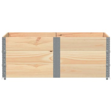 vidaXL Κολάρα Παλέτας 3 τεμ. 150x100 εκ. από Μασίφ Ξύλο Πεύκου