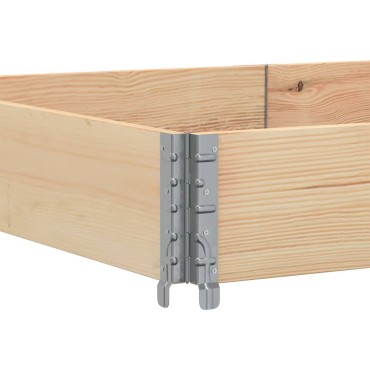 vidaXL Κολάρα Παλέτας 3 τεμ. 150x100 εκ. από Μασίφ Ξύλο Πεύκου