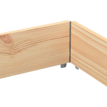 vidaXL Κολάρα Παλέτας 3 τεμ. 150x100 εκ. από Μασίφ Ξύλο Πεύκου