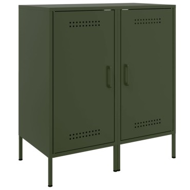 vidaXL Ντουλάπια 2 τεμ. Λαδί 36x39x79cm από Χάλυβα