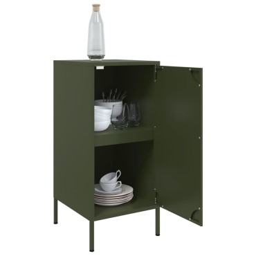 vidaXL Ντουλάπια 2 τεμ. Λαδί 36x39x79cm από Χάλυβα