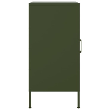 vidaXL Ντουλάπια 2 τεμ. Λαδί 36x39x79cm από Χάλυβα