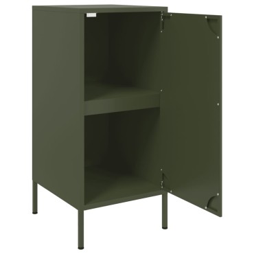 vidaXL Ντουλάπια 2 τεμ. Λαδί 36x39x79cm από Χάλυβα