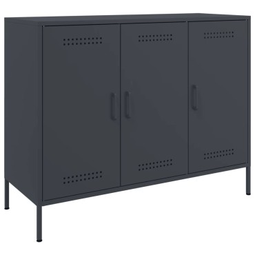 vidaXL Ντουλάπι Ανθρακί 100,5x39x79cm από Χάλυβα 1 τεμ.