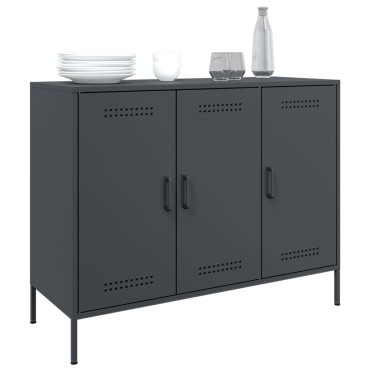 vidaXL Ντουλάπι Ανθρακί 100,5x39x79cm από Χάλυβα 1 τεμ.