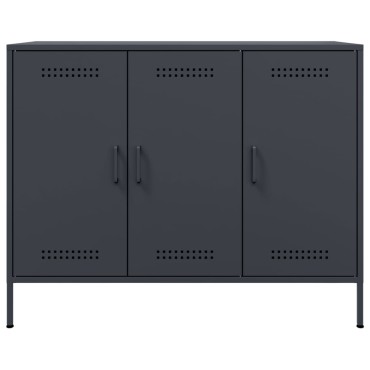 vidaXL Ντουλάπι Ανθρακί 100,5x39x79cm από Χάλυβα 1 τεμ.