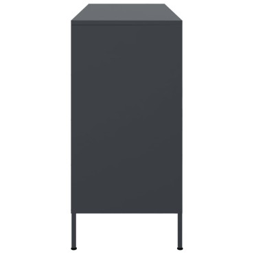vidaXL Ντουλάπι Ανθρακί 100,5x39x79cm από Χάλυβα 1 τεμ.