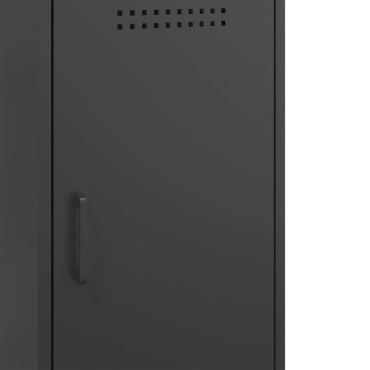 vidaXL Ντουλάπι Μαύρο 100,5x39x79cm από Χάλυβα 1 τεμ.