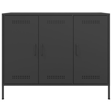 vidaXL Ντουλάπι Μαύρο 100,5x39x79cm από Χάλυβα 1 τεμ.