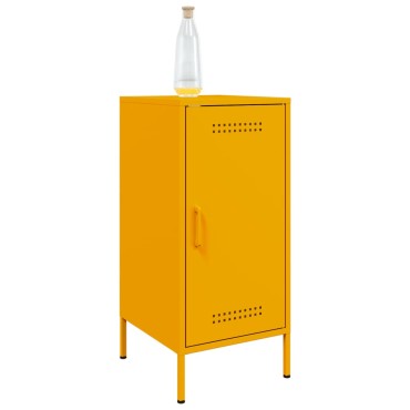 vidaXL Ντουλάπι Μουσταρδί 36x39x79cm από Ατσάλι 1 τεμ.