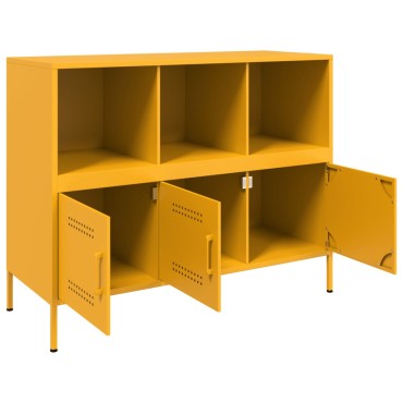 vidaXL Ντουλάπι Μουσταρδί 100,5x39x79cm από Ατσάλι 1 τεμ.
