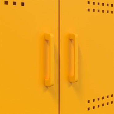 vidaXL Ντουλάπι Μουσταρδί 100,5x39x79cm από Ατσάλι 1 τεμ.