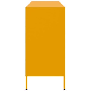 vidaXL Ντουλάπι Μουσταρδί 100,5x39x79cm από Ατσάλι 1 τεμ.