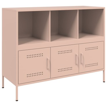 vidaXL Ντουλάπι Ροζ 100,5x39x79cm από Χάλυβα 1 τεμ.