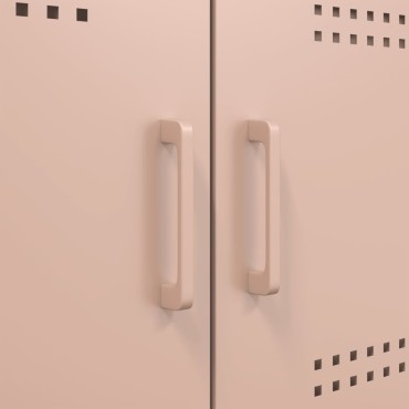 vidaXL Ντουλάπι Ροζ 100,5x39x79cm από Χάλυβα 1 τεμ.