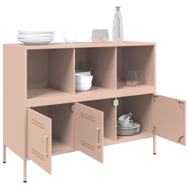 vidaXL Ντουλάπι Ροζ 100,5x39x79cm από Χάλυβα 1 τεμ.