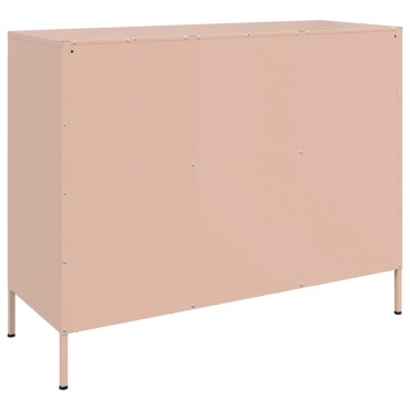 vidaXL Ντουλάπι Ροζ 100,5x39x79cm από Χάλυβα 1 τεμ.