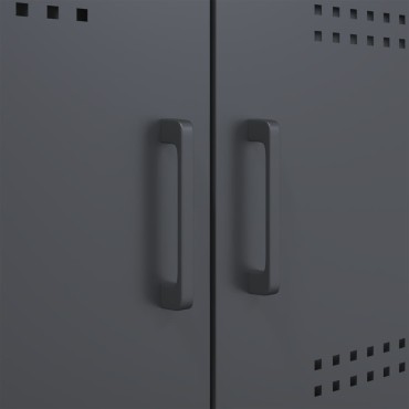 vidaXL Ντουλάπι Ανθρακί 100,5x39x79cm από Χάλυβα 1 τεμ.