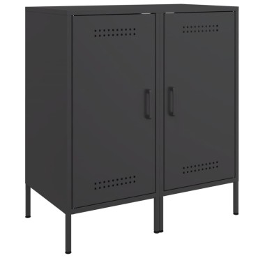 vidaXL Ντουλάπια 2 τεμ. Μαύρα 36x39x79cm από Χάλυβα