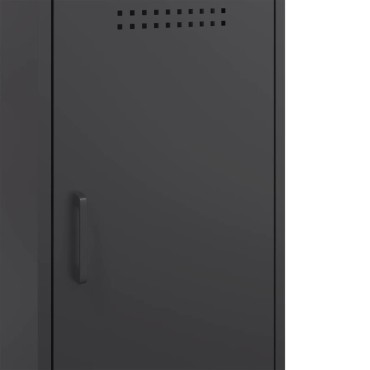 vidaXL Ντουλάπια 2 τεμ. Μαύρα 36x39x79cm από Χάλυβα
