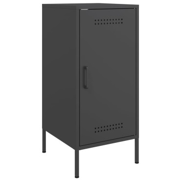 vidaXL Ντουλάπια 2 τεμ. Μαύρα 36x39x79cm από Χάλυβα
