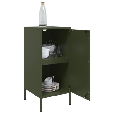 vidaXL Ντουλάπι Πράσινο Λαδί 36x39x79cm από Ατσάλι 1 τεμ.