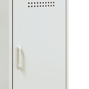 vidaXL Ντουλάπι Λευκό 36x39x79cm από Χάλυβα 1 τεμ.