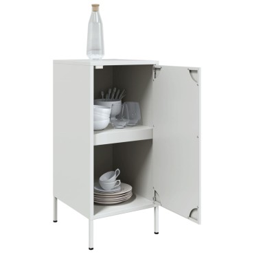 vidaXL Ντουλάπι Λευκό 36x39x79cm από Χάλυβα 1 τεμ.
