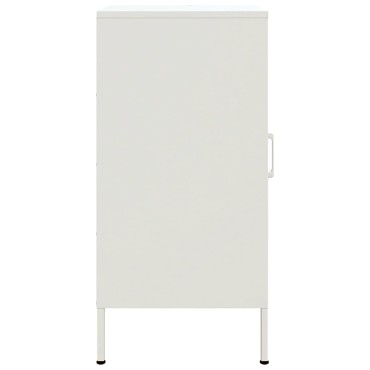 vidaXL Ντουλάπι Λευκό 36x39x79cm από Χάλυβα 1 τεμ.