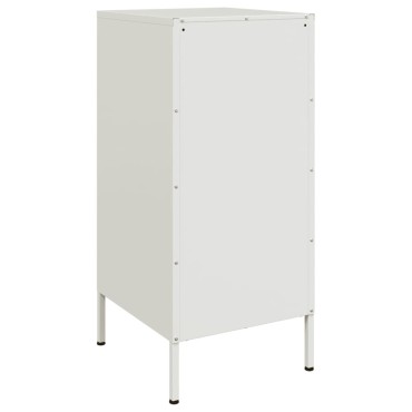 vidaXL Ντουλάπι Λευκό 36x39x79cm από Χάλυβα 1 τεμ.