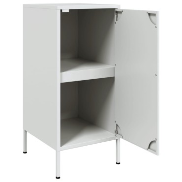 vidaXL Ντουλάπι Λευκό 36x39x79cm από Χάλυβα 1 τεμ.